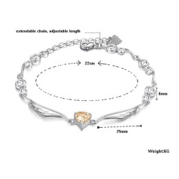 優れた品質の女性用プラチナメッキチタンブレスレット