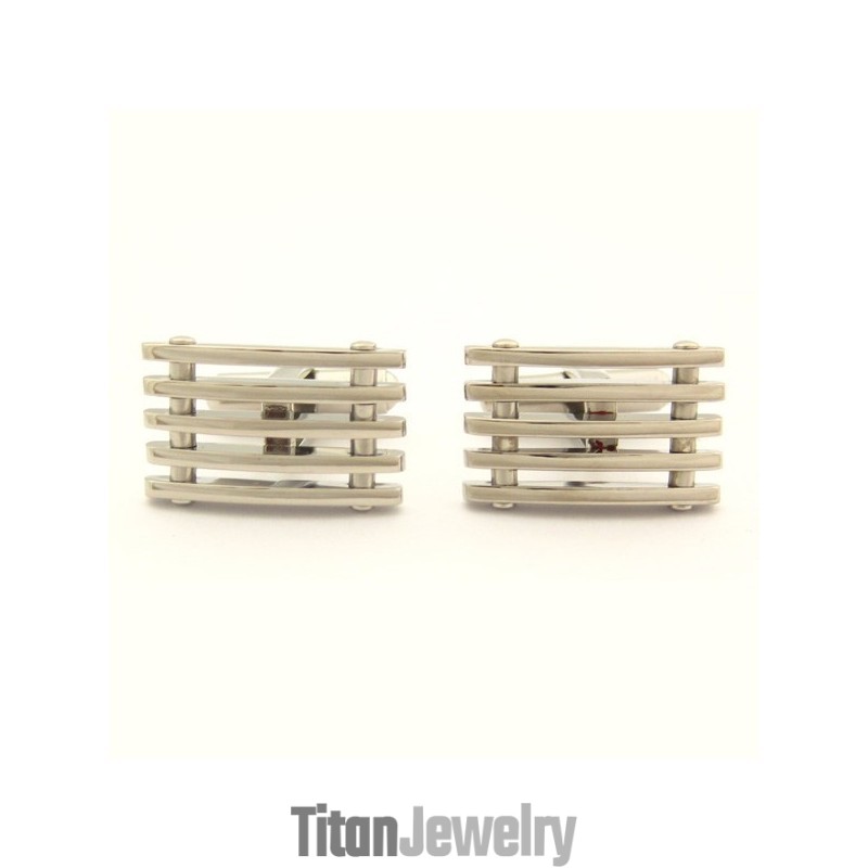 新しいスタイルのチタン製ファンキーなカフスボタン