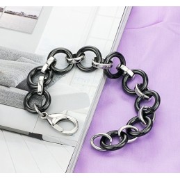 高品質のブラックタングステンセラミックブレスレット