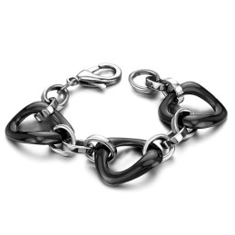 品質と量を保証するブラックタングステンセラミックブレスレット