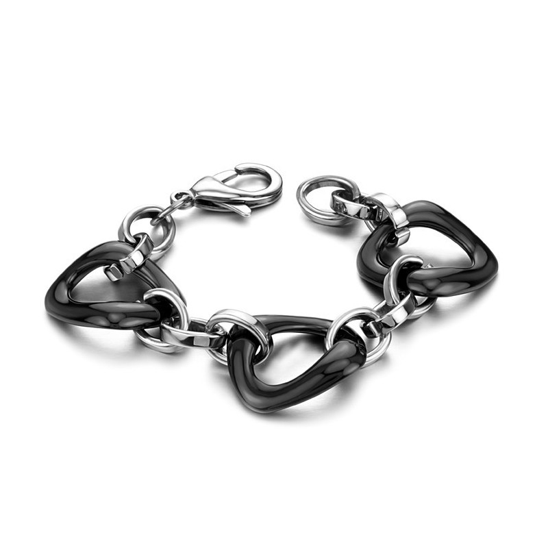 品質と量を保証するブラックタングステンセラミックブレスレット