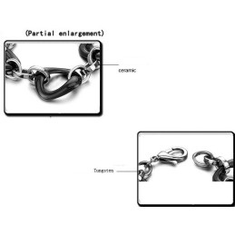 品質と量を保証するブラックタングステンセラミックブレスレット