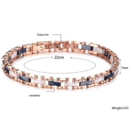 豊富なバリエーションの女性用タングステンセラミックブレスレット