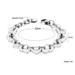 品質と量を保証するスイートハートタングステンセラミックブレスレット