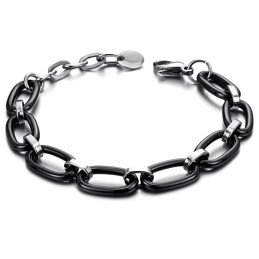 安定した品質のブラックタングステンセラミックブレスレット
