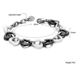 仕様が完全なスイートハートタングステンセラミックブレスレット
