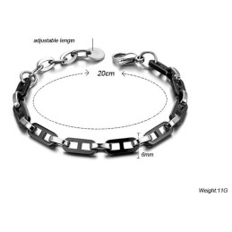 優れた品質の女性用ブラックタングステンセラミックブレスレット