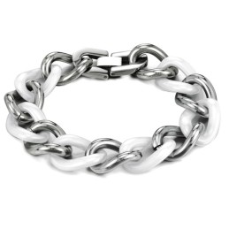 品質と量を保証するホワイトタングステンセラミックブレスレット