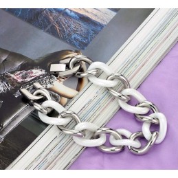 品質と量を保証するホワイトタングステンセラミックブレスレット
