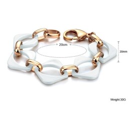 高品質のホワイトタングステンセラミックブレスレット
