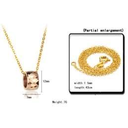 安定した品質の女性用タングステンセラミックネックレス