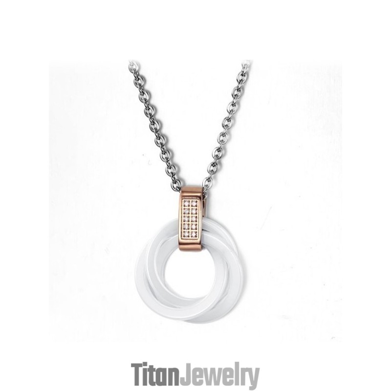 信頼性の高い品質のタングステンセラミックネックレス（ラインストーン付き）