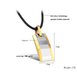 高品質の女性用タングステンセラミックネックレス