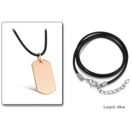 完全な仕様の女性用スクエアシェイプタングステンセラミックネックレス