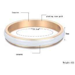 豊富なバリエーションのホワイトタングステンセラミックバングル