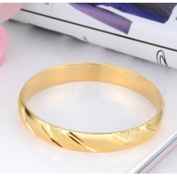 豊富なバリエーションの18Kゴールドメッキ女性用バングル