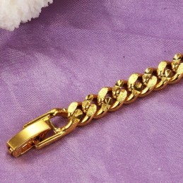 信頼できる品質の女性用スクラブ18Kゴールドメッキブレスレット