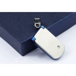 リアルなメンズ携帯電話型チタンペンダント - チェーン無料