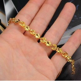 仕様が完全なメスの魚の形18Kゴールドメッキブレスレット