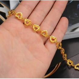 世界的に有名な女性用スイートハート18Kゴールドメッキブレスレット