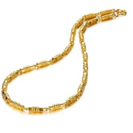 品質と量を保証する男性用18Kゴールドメッキネックレス