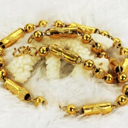 高品質の雄龍柄18K金メッキネックレス