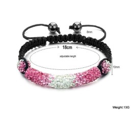 品質と量が保証された女性用ボール型クリスタルブレスレット