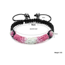 品質と量が保証された女性用ボール型クリスタルブレスレット