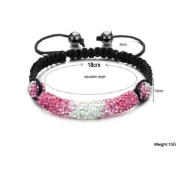 最高品質の女性用ボール型クリスタルブレスレット