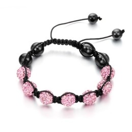 品質と量が保証された女性用ボール型クリスタルブレスレット
