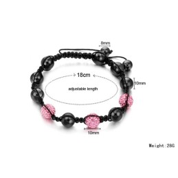 高品質の女性用ボール型クリスタルブレスレット