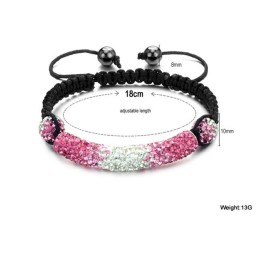 高品質の女性用ボール型クリスタルブレスレット
