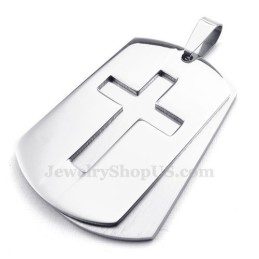 シルバーカード チタンクロスペンダントネックレス（チェーン無料）