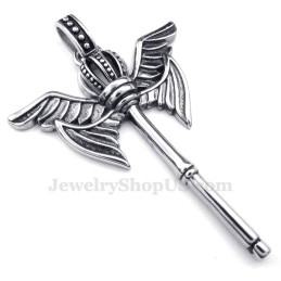 チタン製クラウンセプターペンダントネックレス（チェーン無料）