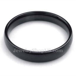 4mm ブラックチタンスムースリング
