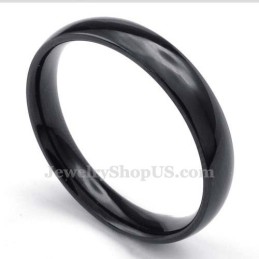 5mm ブラックチタンスムースリング