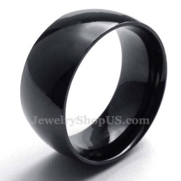 10mm ブラックチタン スムースリング