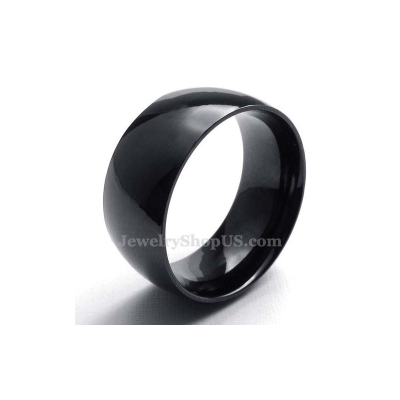 10mm ブラックチタン スムースリング