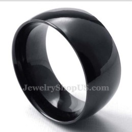 10mm ブラックチタン スムースリング