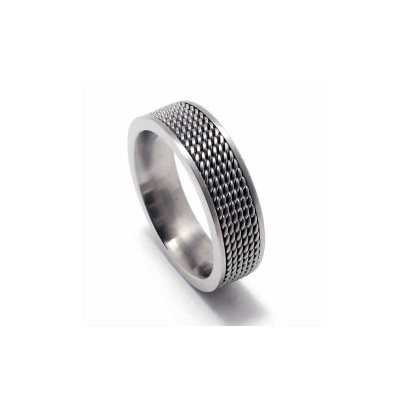 メッシュ メンズ 8mm チタンリング メッシュ メンズ 8mm チタンリング