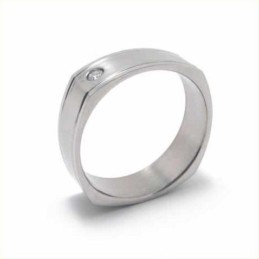 ダイヤモンドセット 6mm チタンインレイコートバンドリング