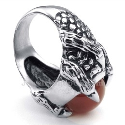 チタンブラックアゲート象嵌リング