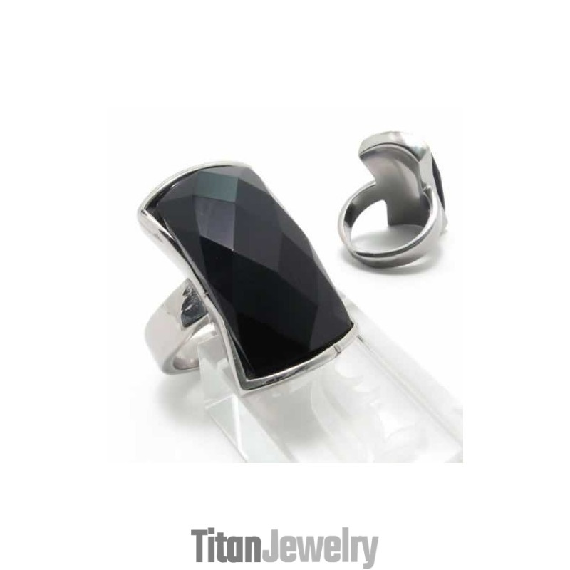 ブラックアゲート 13mm チタンインレイコートバンドリング