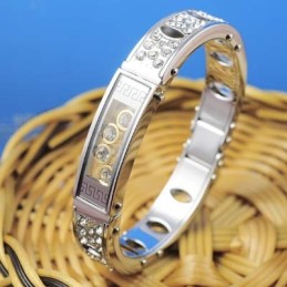 メンズチタンダイヤモンドブレスレット