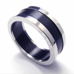 ラブ 8mm ブラックチタンリング