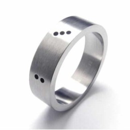 ダイス メンズ 6mm チタンリング