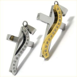 ファッションSスタイルダイヤモンドクロスチタンペンダント