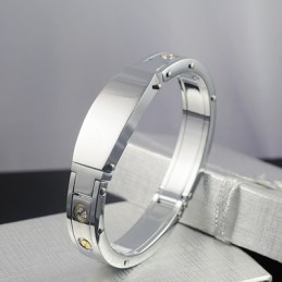 メンズチタンダイヤモンドブレスレット