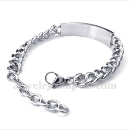 メンズチタンブラッククリスタルカップルブレスレット