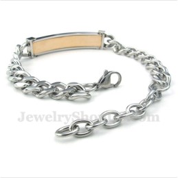 レディース チタンゴールド ダイヤモンド カップルブレスレット
